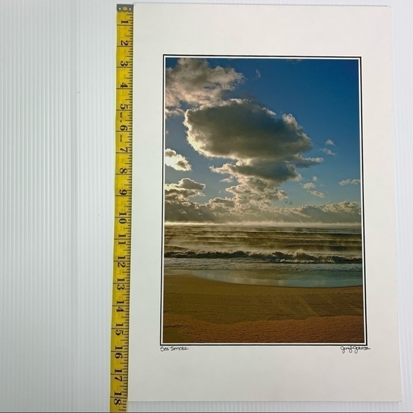 Sea Smoke Outer Banks Hatteras NC Matted Print Jennifer Johnson Photography - Picture 6 of 8